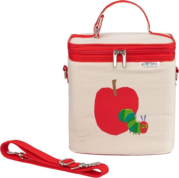 FUN KINS Reusable Lunch Box | Spacious | Wipeable Foil Lining | Detachable Shoulder Strap | Retro... | Amazon (US)