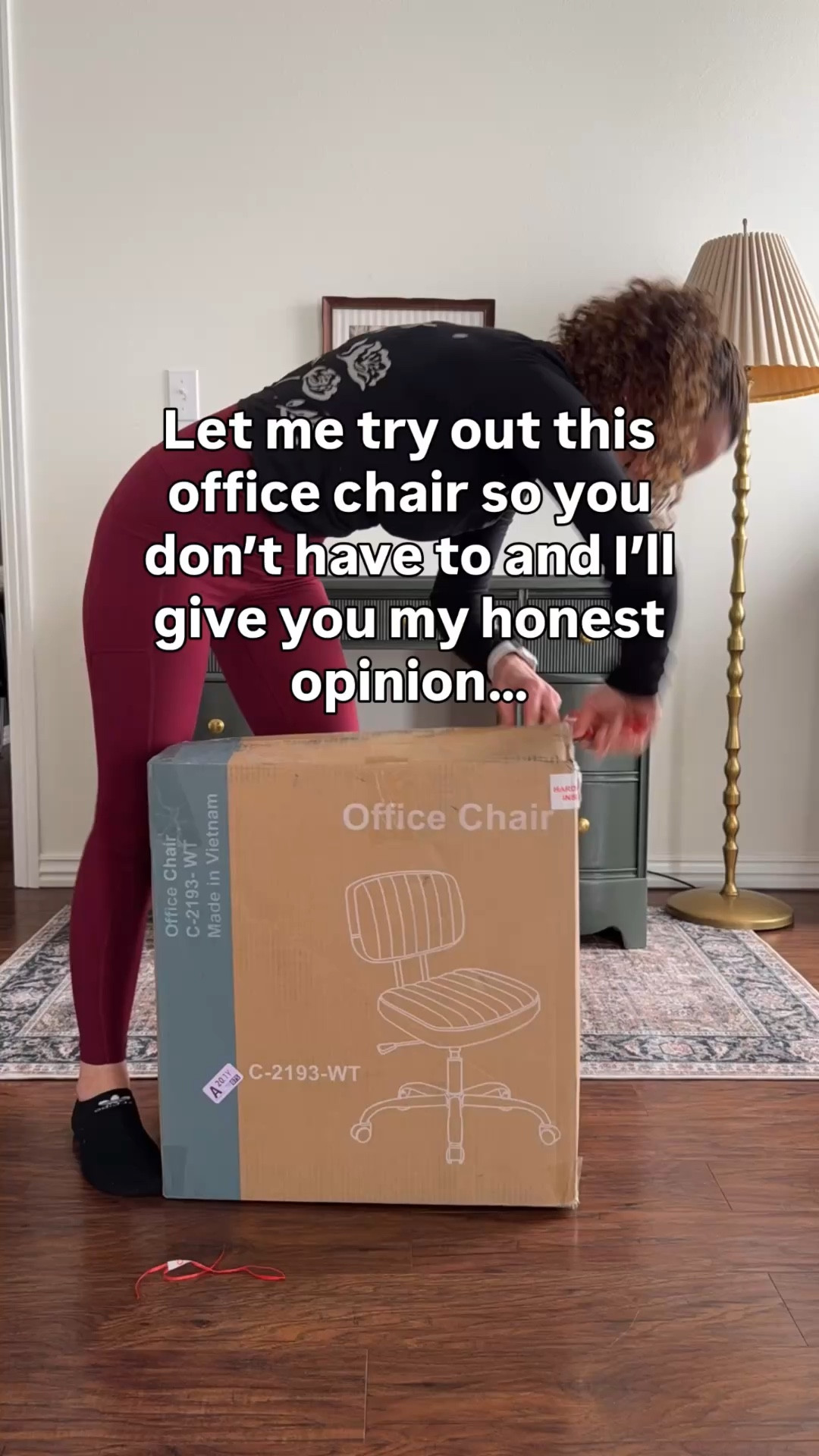 Office chair with wheels. Its well cushioned wihich makes it very comfortable, the back is high enough, and it was very easy to assemble. Also the beige color is very pretty.

#LTKSaleAlert #LTKWorkwear #LTKHome
