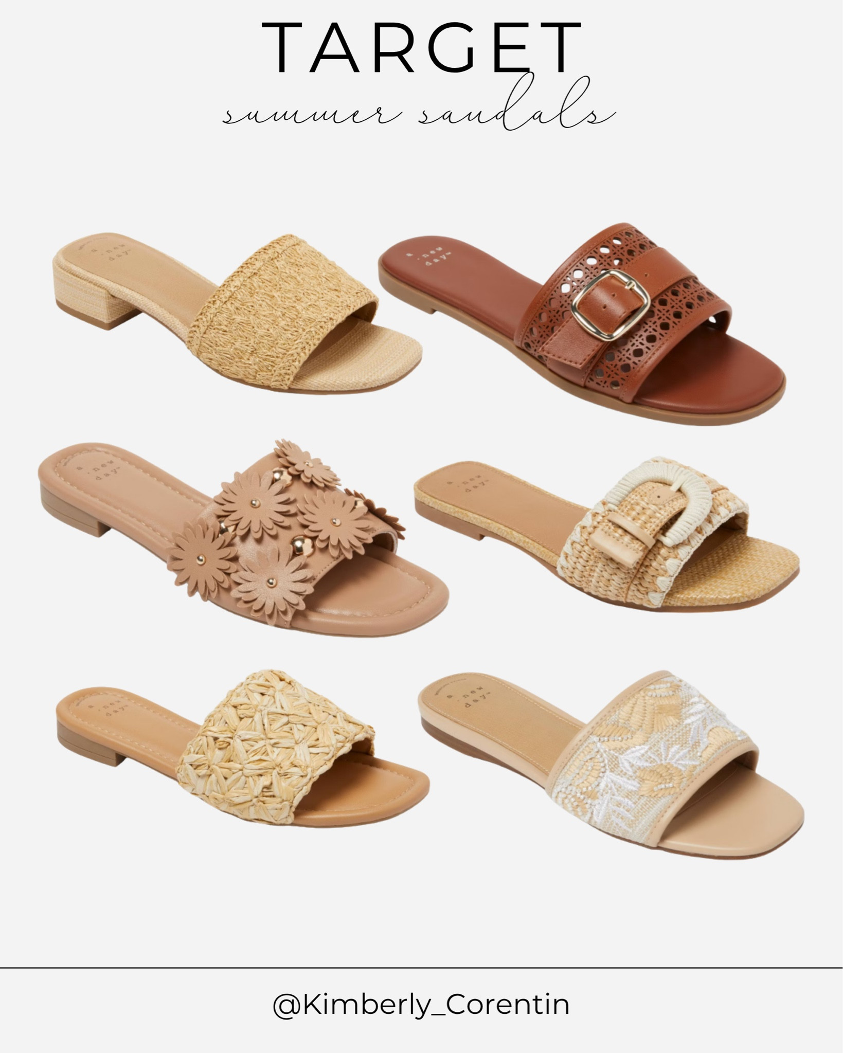 Target sandals and target slides for all your summer outfits are here and in stock! 

Brown sandals, nude sandals, brown slides, nude slides, raffia sandals, woven sandals, vacation outfits beach, spring outfits 2026, smart casual, date nigtt outfits, plus size fashion, graduation dresses, summer outfits, summer sandals, business casual workwear, country concert outfits 

#LTKootd #LTKOver40 #LTKTravel
