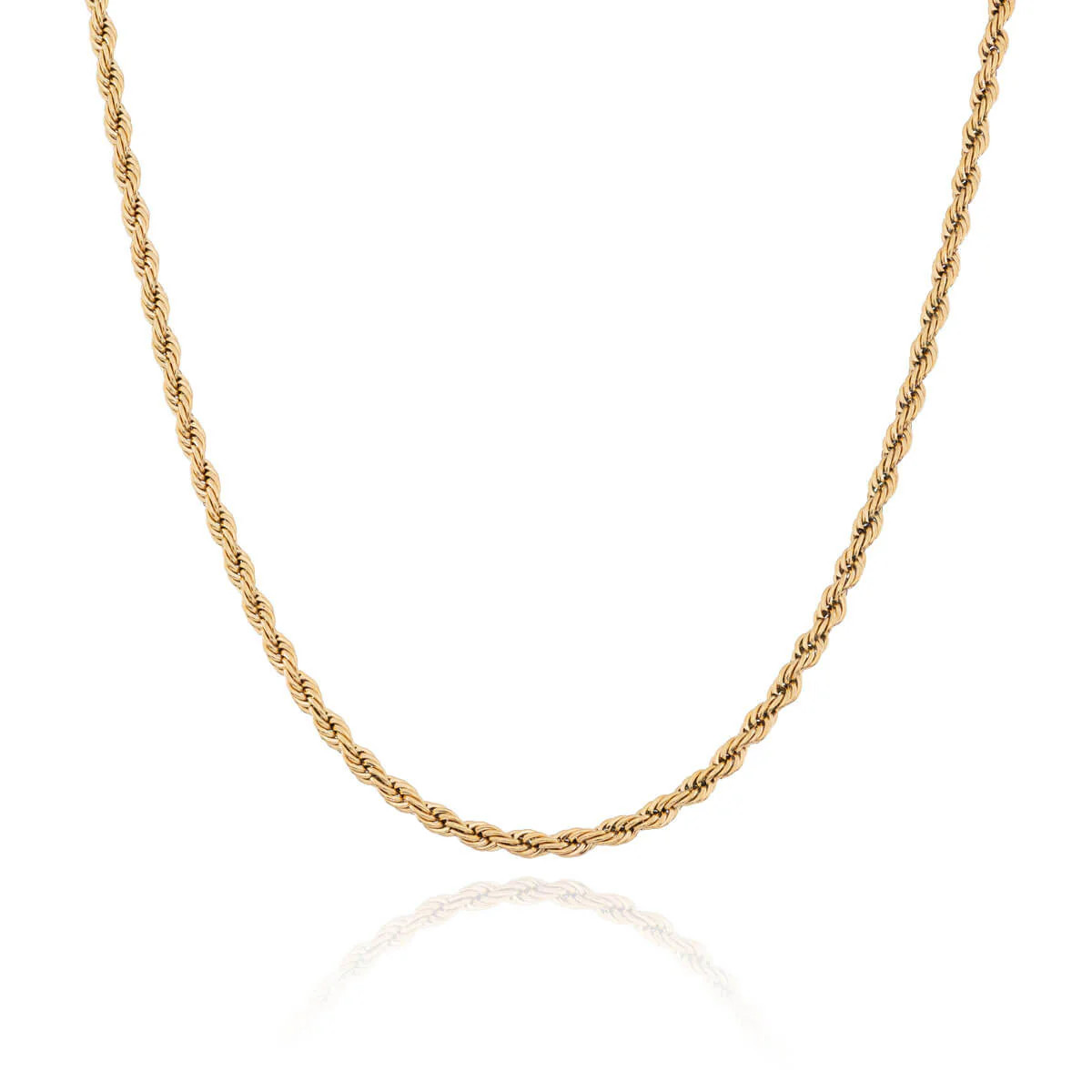Small Rope Chain Necklace (Gold) | Abbott Lyon