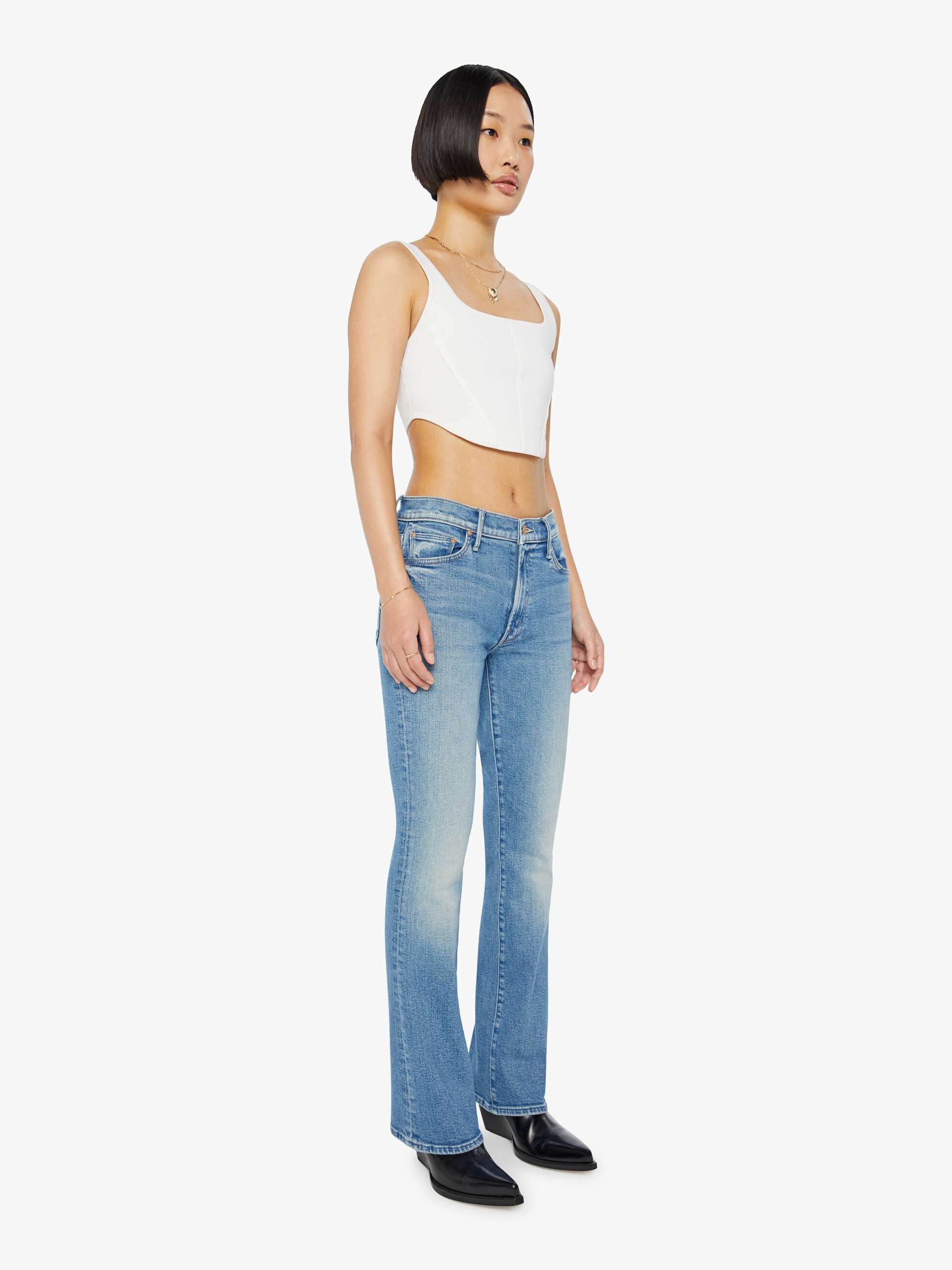 PETITES The Lil Outsider Sneak - Flag Me Down | Mother Denim