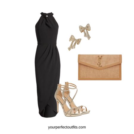 Spring guest wedding outfit ideas with this elegant black dress 

#LTKwedding #LTKfindsunder50 #LTKSpringSale
