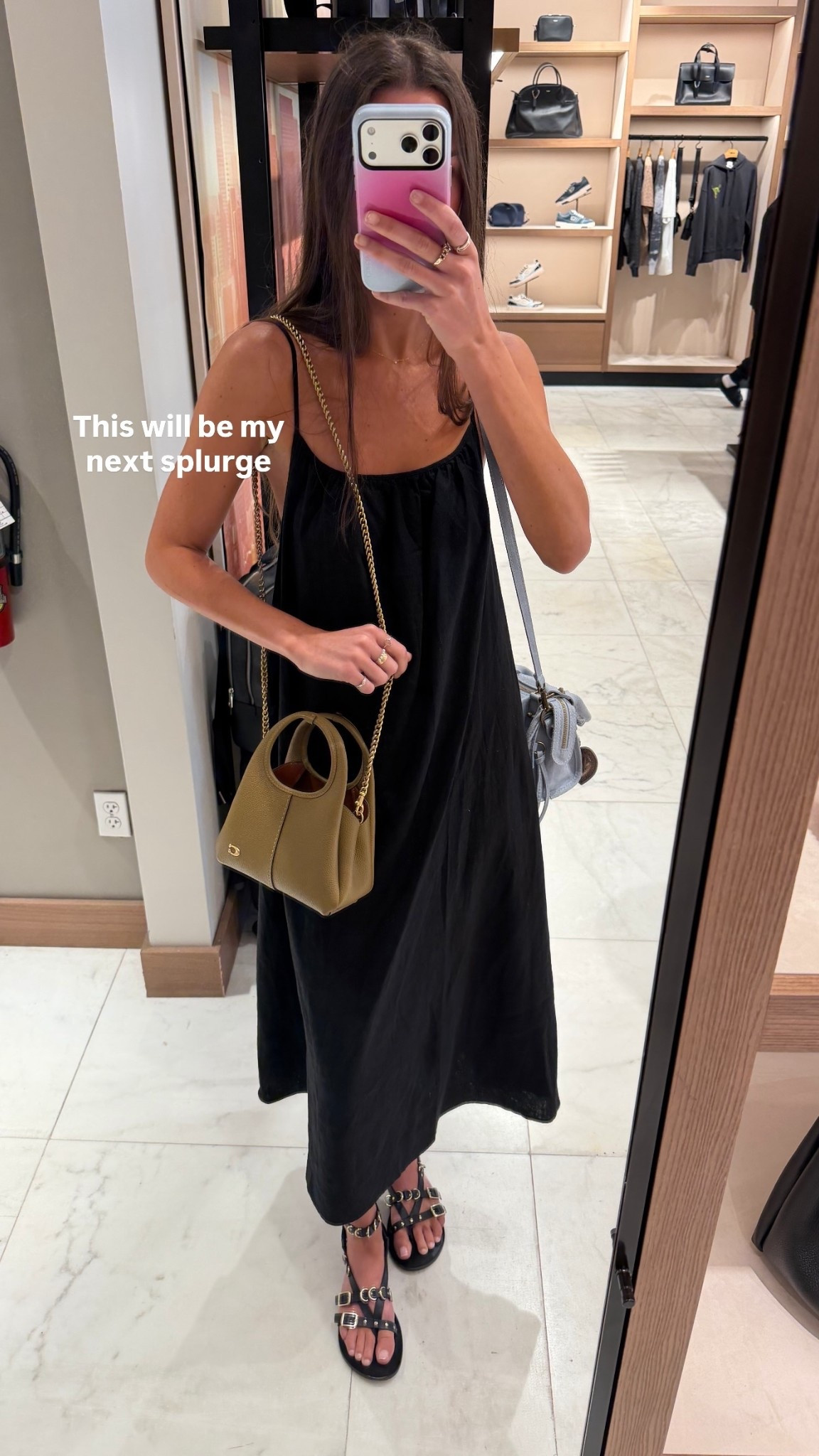 Shopping day - wearing an XXS in this linen dress from @Aritzia 

#LTKSeasonal #LTKootd