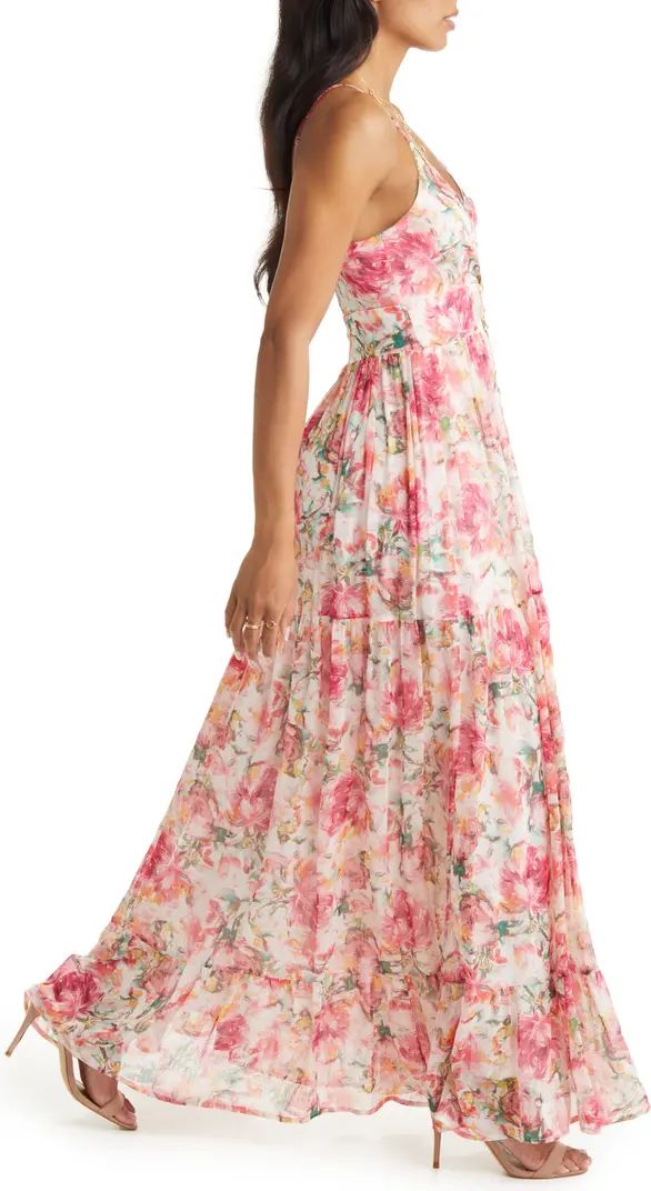 VICI Collection Floral Print Chiffon Maxi Dress | Nordstrom | Nordstrom