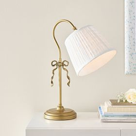 LoveShackFancy Eyelet Bow Task Lamp (20") | Pottery Barn Teen