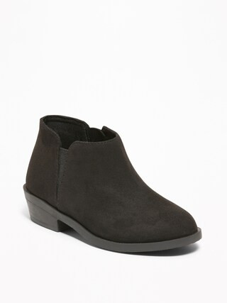 Faux-Suede Ankle Booties for Toddler Girls | Old Navy US
