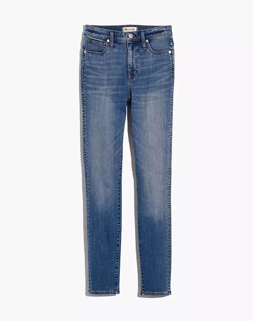 10" High-Rise Skinny Jeans: Stud Edition | Madewell