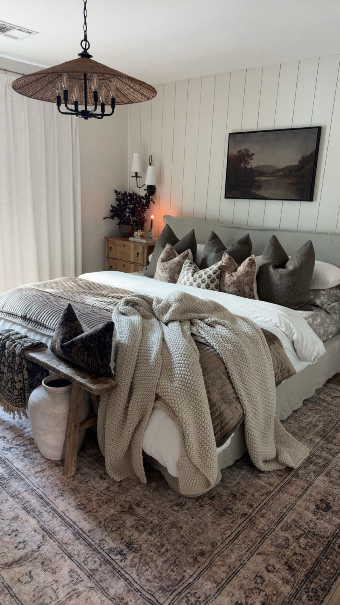 Moody fall bedroom with affordable Amazon and Target bedding!

#LTKHome #LTKSeasonal