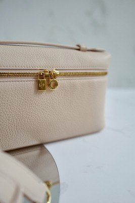 BNIB Loro Piana Extra Pocket L19 Vanity Pouch Crossbody Bag Rose Sakura Pink GHW | eBay US