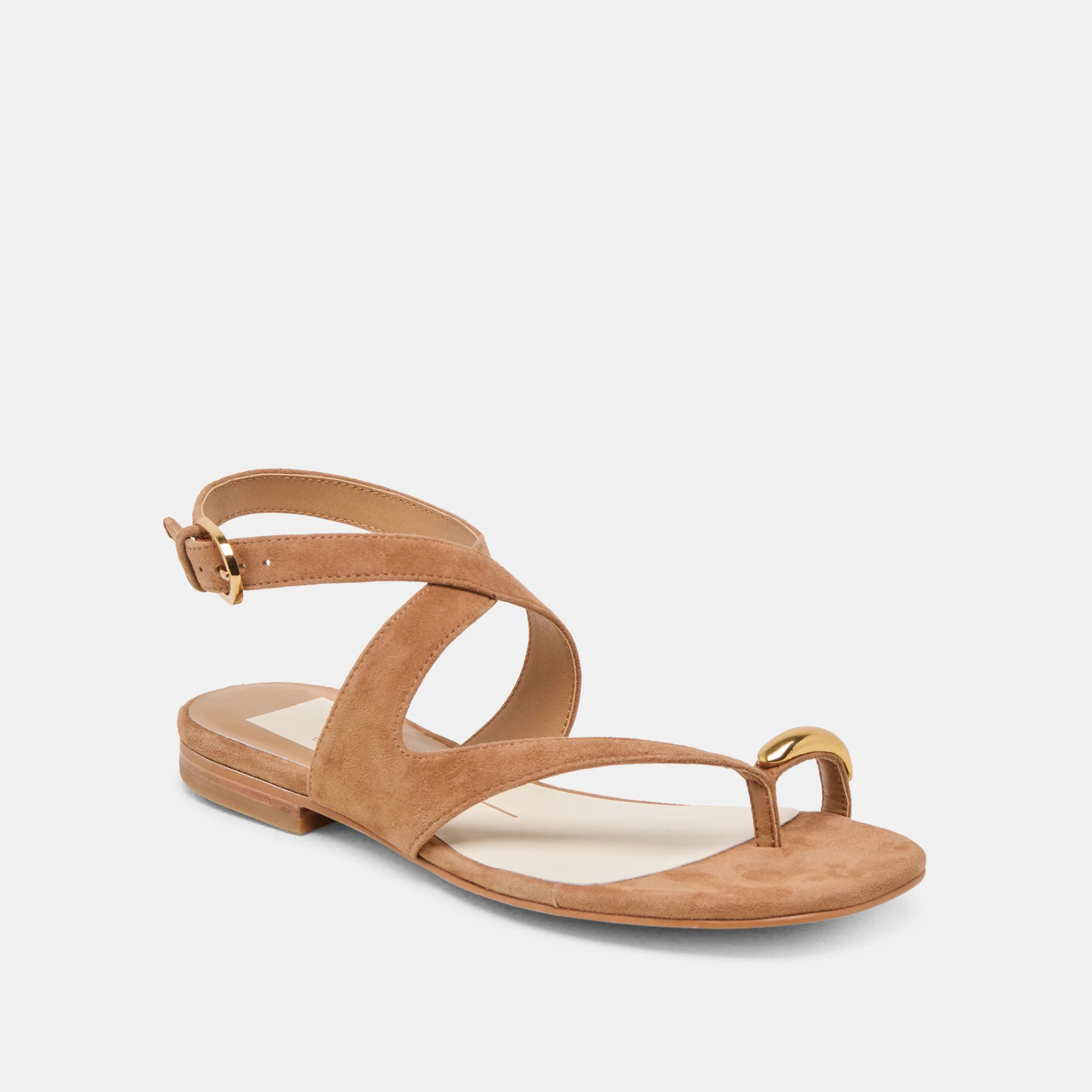 EARLA SANDALS BROWN SUEDE | DolceVita.com