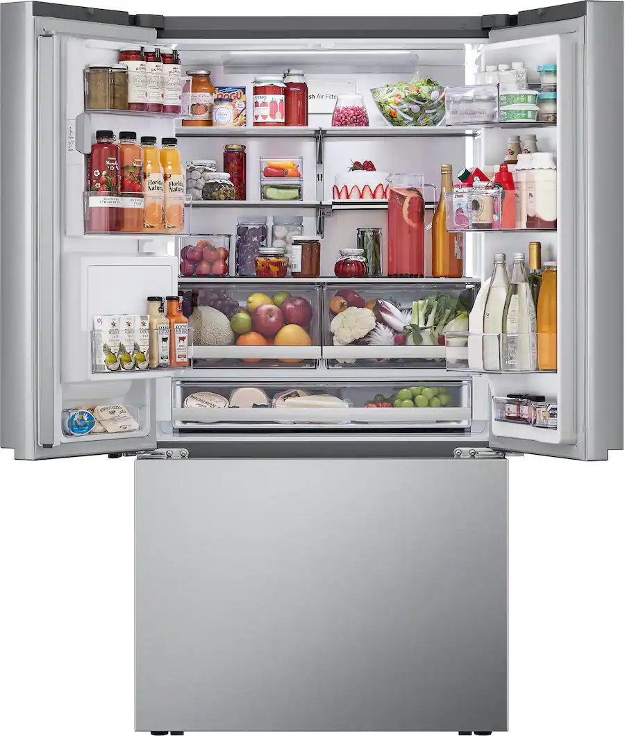 LG - Standard-Depth MAX 30.7 Cu. Ft. French Door Smart Refrigerator with Tall Ice and Water Dispe... | Best Buy U.S.