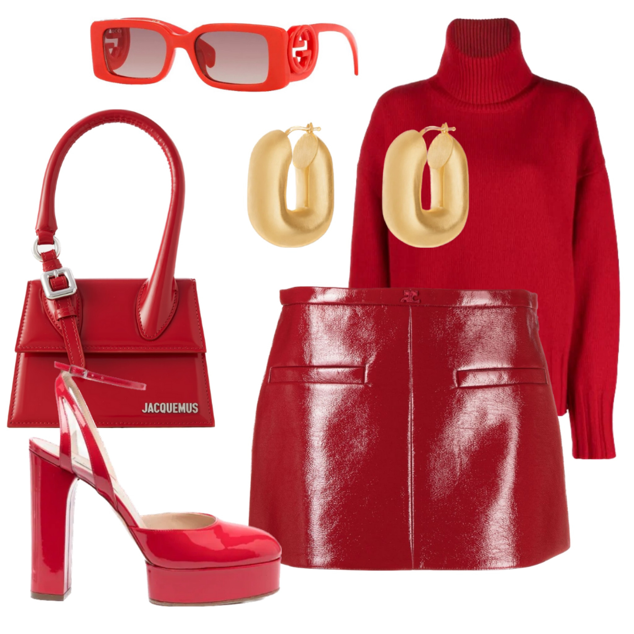 Total red outfit!!