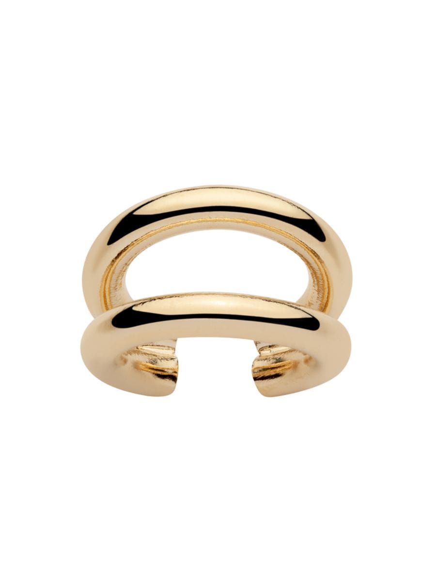 Double Essential 10K-Gold-Plated Ring | Saks Fifth Avenue