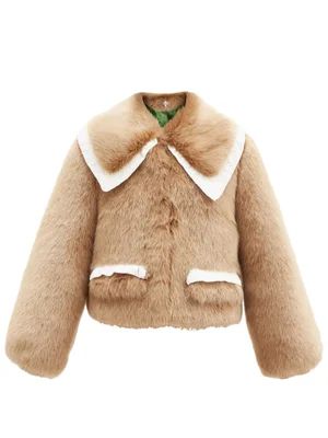 Heath lace-trim faux-fur coat | Matches (UK)