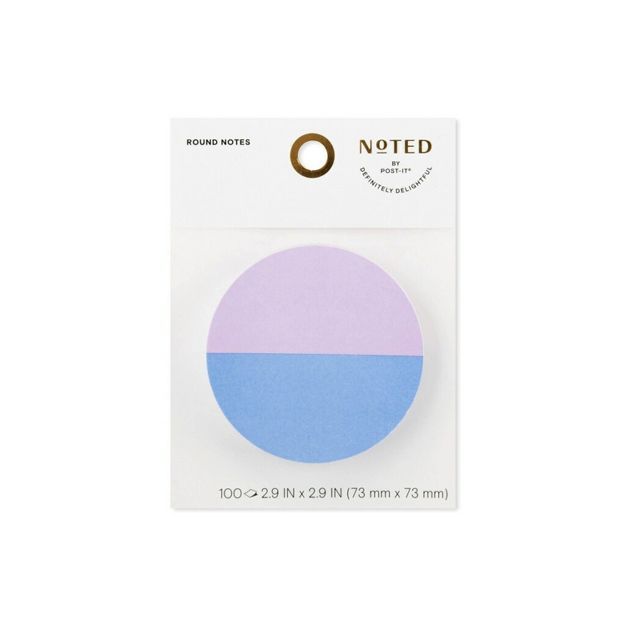 Post-it Round Notes Duo 2.9"x2.9" - Lilac/Blue | Target