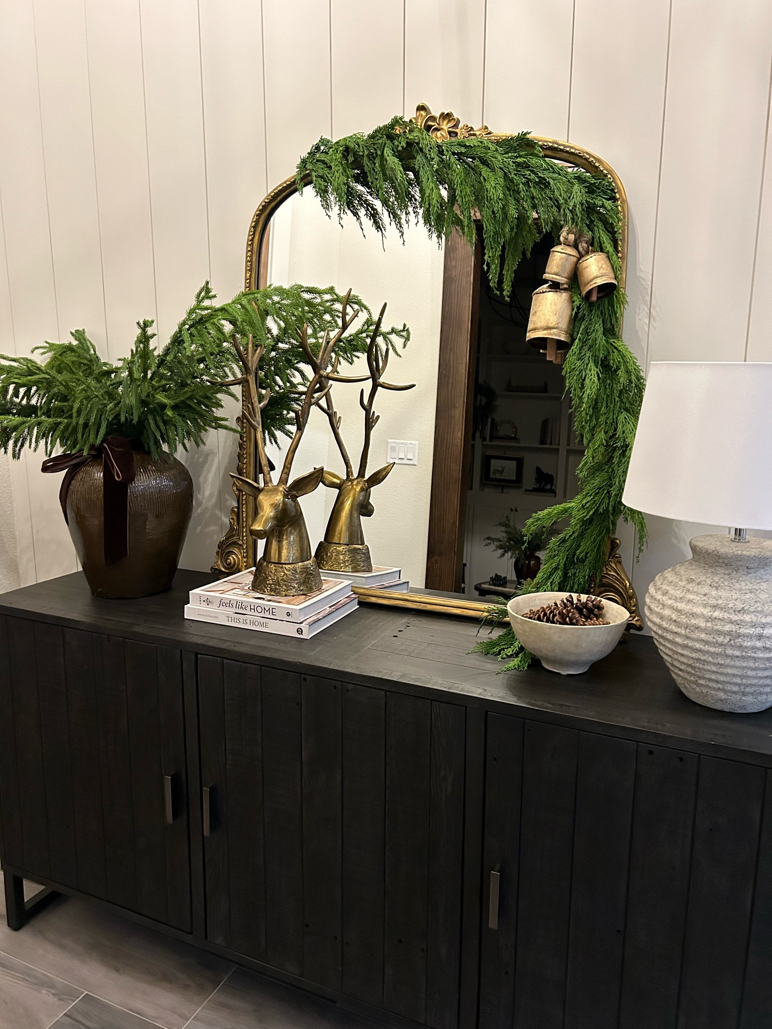 Entryway Christmas Decor. Love this deer head! Can be used all year long, not just for Christmas  

#LTKHoliday #LTKStyleTip #LTKHome