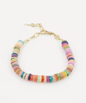 Gold-Plated Holiday Dyed Shell Bracelet | Liberty London (UK)