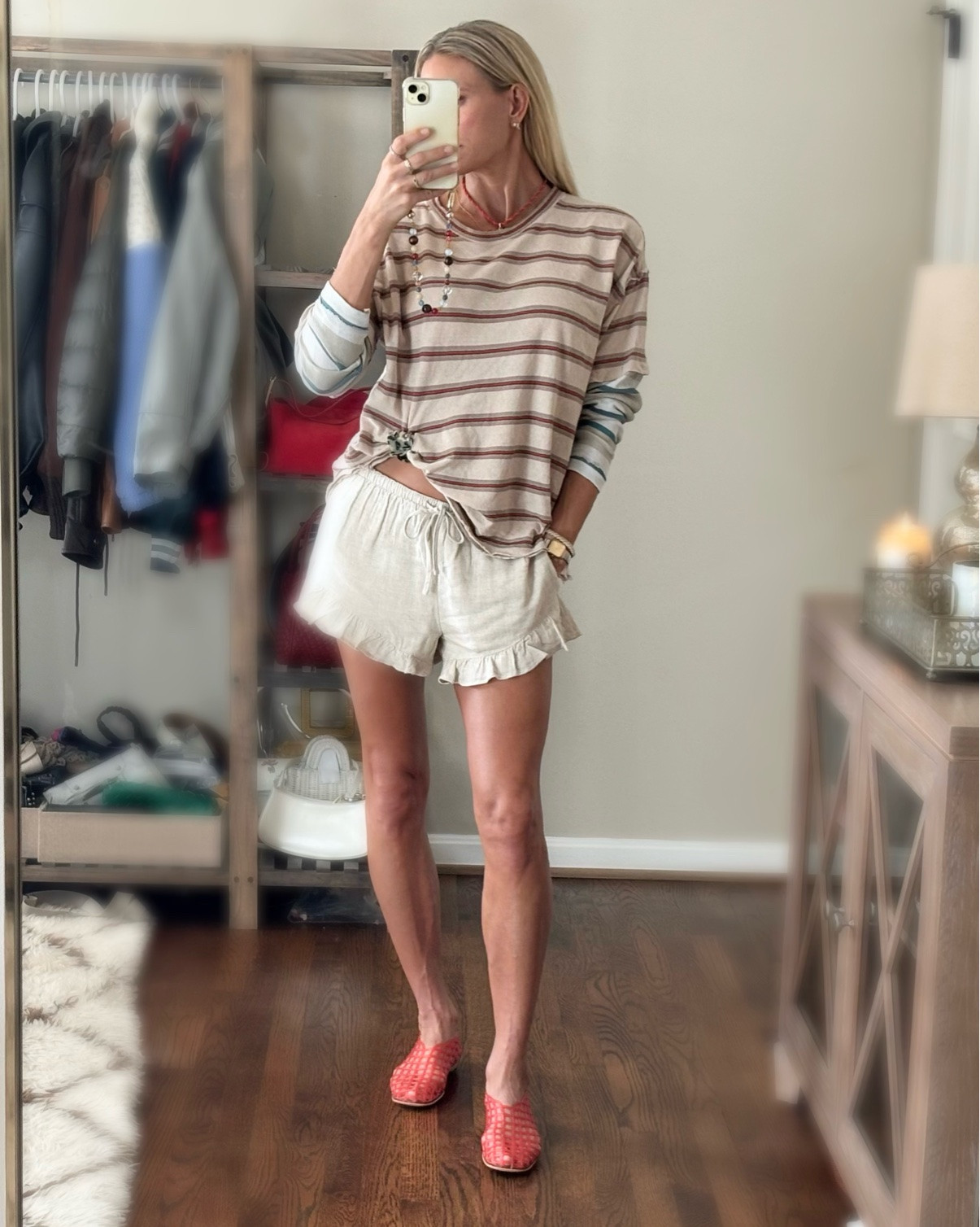 This summer I’m replacing my daily cut off shorts with more elevated linen, silk or lace shorts. These @abercrombie linen shorts are perfect! I love the ruffle detail!

#LTKOver40 #LTKootd