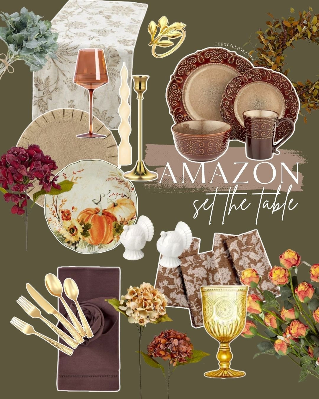 Amazon set the table🍂🎃

#LTKStyleTip #LTKHome #LTKSeasonal