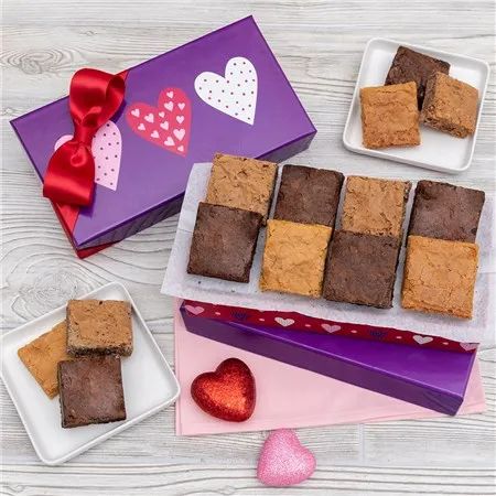 Valentine's Day Brownie Gift Box | GourmetGiftBaskets.com