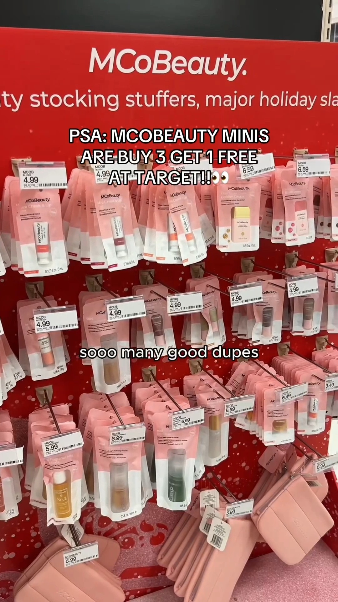 MCoBeauty minis are buy 3 get 1 free at Target right now!!💕
 #mcobeauty #target #targetfinds #makeup #grwm #skincare #beauty 

#LTKBeauty #LTKSaleAlert #LTKgrwm