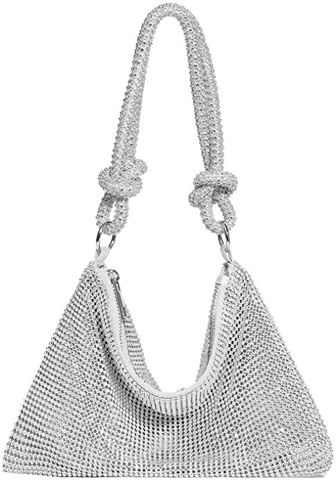 YUWITA Rhinestone Purse Women Evening Glitter Sparkly Mini Bag | Amazon (US)