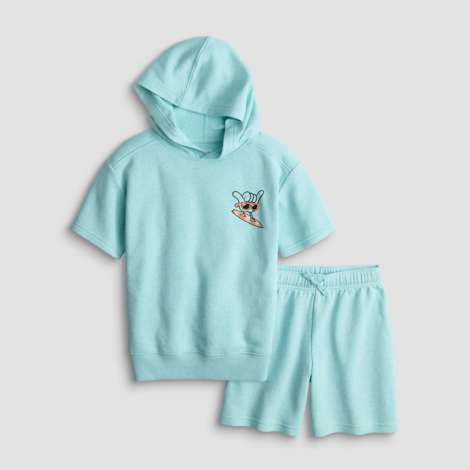 Boys 4-12 Jumping Beans® 2-Piece Short Sleeve Graphic Hoodie & Shorts Set | Kohl's