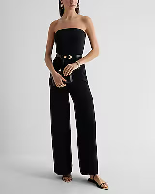 Strapless Wide Leg Jumpsuit | Express