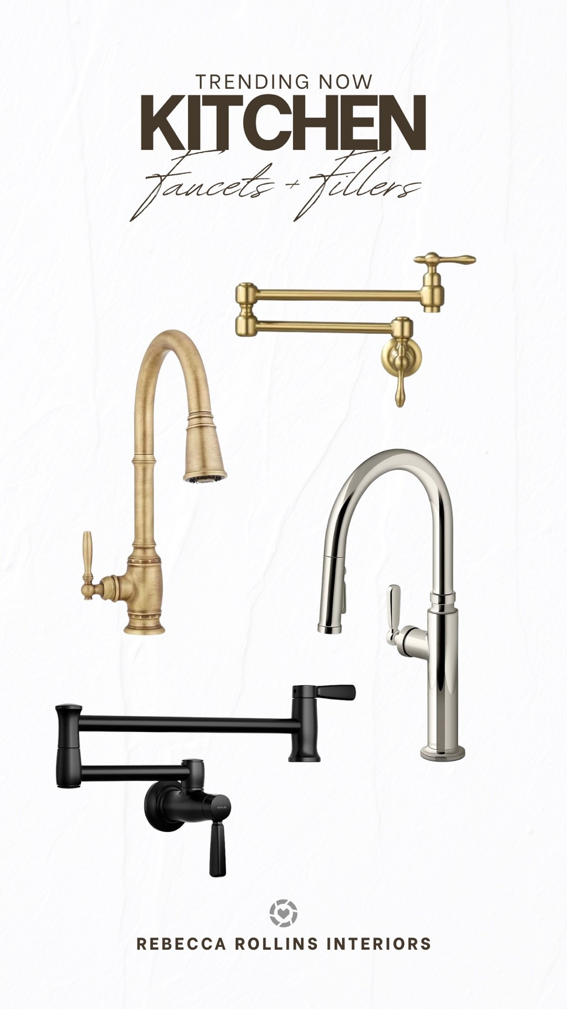 Faucets and pot fillers that bring the kitchen together — shop them all here. 🤍

#kitchendesign #faucets #potfiller

#LTKHome