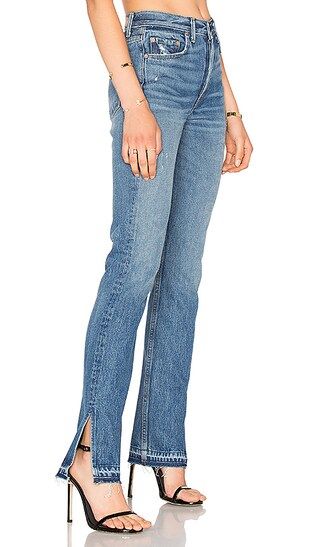 GRLFRND x REVOLVE Natalia High-Rise Skinny Split Jean in The Letter | Revolve Clothing