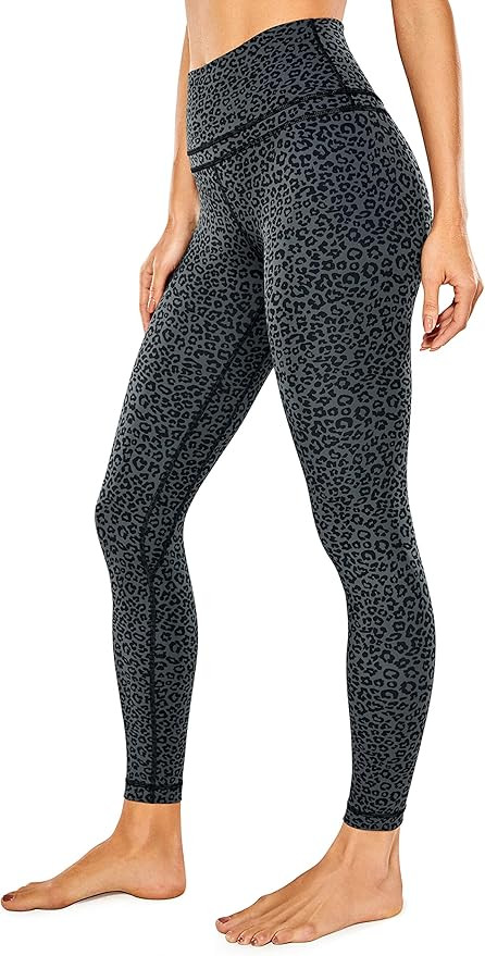 CRZ YOGA Women's Naked Feeling Workout Leggings 25 Inches - 7/8 High Waist Yoga Tight Pants | Amazon (US)