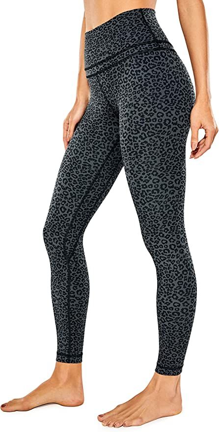 CRZ YOGA Women's Naked Feeling Workout Leggings 25 Inches - 7/8 High Waist Yoga Tight Pants | Amazon (US)