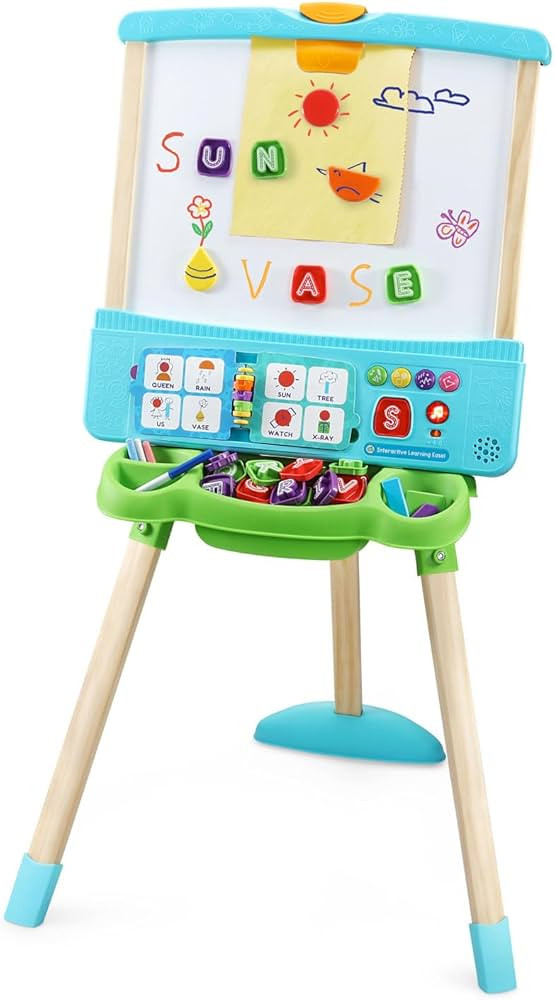 LeapFrog Interactive Learning Easel with Magnetic Chalkboard and Whiteboard for Kids Ages 3-5 (Fr... | Amazon (US)