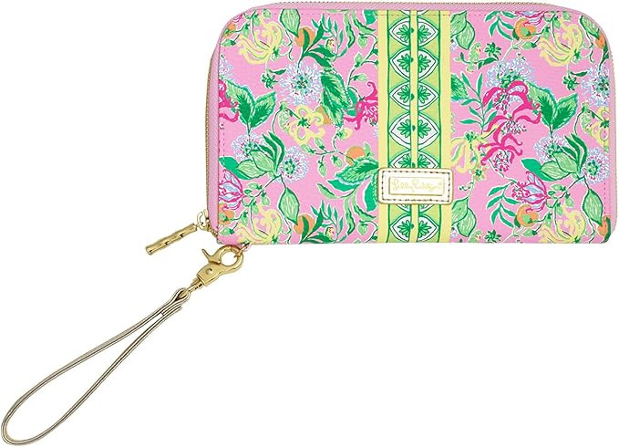 Lilly Pulitzer Travel Wallet Passport Holder, Vegan Leather Wristlet Wallet for Women, Travel Doc... | Amazon (US)