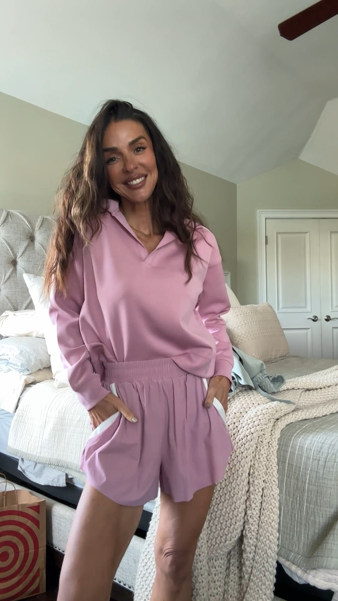 Loving this target set for early fall. The pink is 👌 and I love the lining in the shorts. This sweatshirt will also be adorable with jeans or sweats once it cools off! 

#LTKSeasonal #LTKStyleTip #LTKFindsUnder50