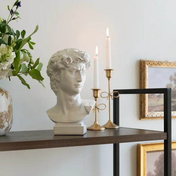 Home Decor Collection Sterling & Noble Home White Decorative Tabletop Resin Bust Figurine | Walmart (US)