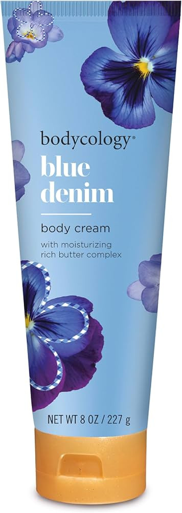 Bodycology Shea Butter Body Cream, Blue Denim, 8 oz | Amazon (US)