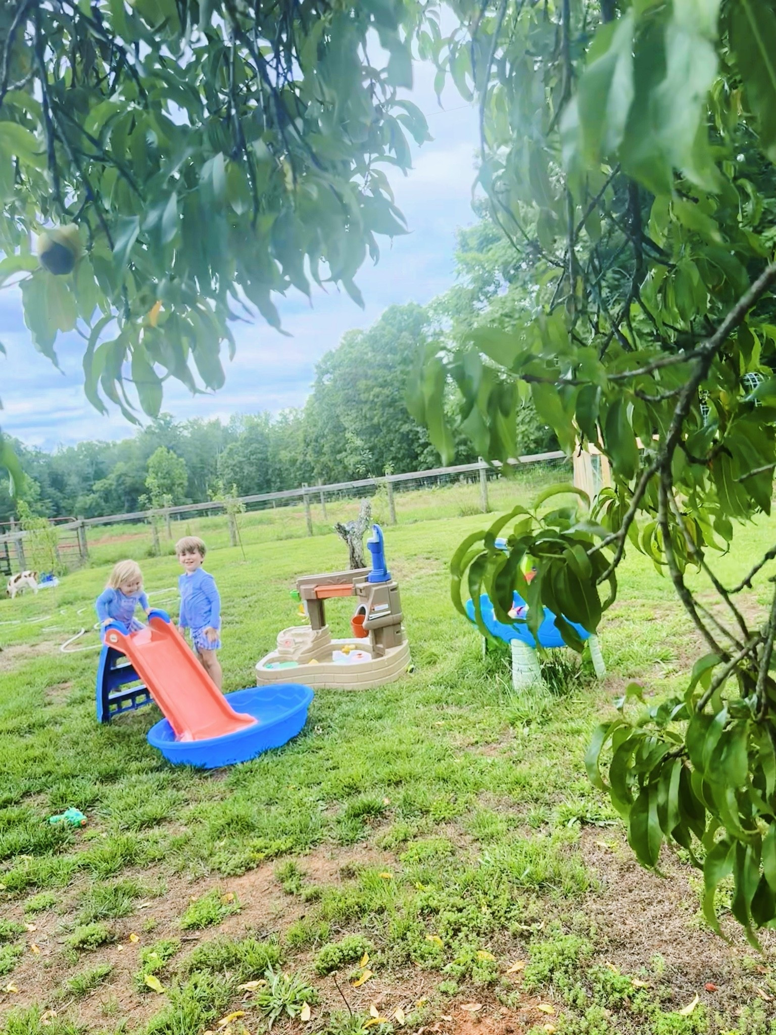 Hello June and Happy S U M M E R  y’all!! ☀️💦☀️💦☀️ #hellojune #welcomesummer #dayinthelife #sahm #mamaoftwo 

We sure do love mornings out on the farm before “Dada” heads to work 🥰🫶🏽 Oh I just love this little country life of ours so and welcoming in our very first JUNE and sweet summertime 🌞 here on the farm!!! 🌾🐓🌳🌅

And started off the month of  j u n e  with a sweet little homeschool preschool morning around here - learning all about the  f a r  m 🚜🌾🐷🐴🐓(our unit for the week - so fitting 🤗)!! We just love this sweet unit based homeschool 🏡 preschool 🍎 “curriculum” from @paperpeonypress by @clairemariahmurray 🫶🏽 and plan to keep going through it all summer!! ☀️ And with Judson having a summer birthday 🎂, we have always felt called to give him one more year of pure ✨ childhood ✨ (so thankful 🙌🏽) - so he won’t be starting homeschool kindergarten “officially” until the next year (even though we will still be learning all the skills because he’s quite the learner and smartie 👏🏽) , so this summer and year ahead is going to be full of all the play play play 😍, books 📚 and learning fun!!! 🤩 And we can’t wait!! 🥰🪵⚾️⛳️

And what a gorgeous ☀️ day to welcome in the new month, too!!! 🤗 First up, our beautiful morning walk 🌾 down to the lake to feed the fishies 🐠 - what a childhood these cuties 👶🏼🩵👶🏼 get to have on these wide open spaces!!! 🌳🌻 And no better way to welcome in sweet summertime ☀️ than a backyard splash 💦 party 🥳 here on the farm!!! 🩵 These little water babies 👶🏼 truly have turned into the best of friends 👶🏼🩵👶🏼 and I just know this is going to be the most special summer yet with them at these adorable 🥰 and fun 🤩 little ages!! 🌞 Linked 🔗 all of our summer water toys (this water table, “splash pond” 🦆, sprinkler, and baby pool) over on my LTKit shop 🛒 - they are all such a hit with our little ones!! 💙