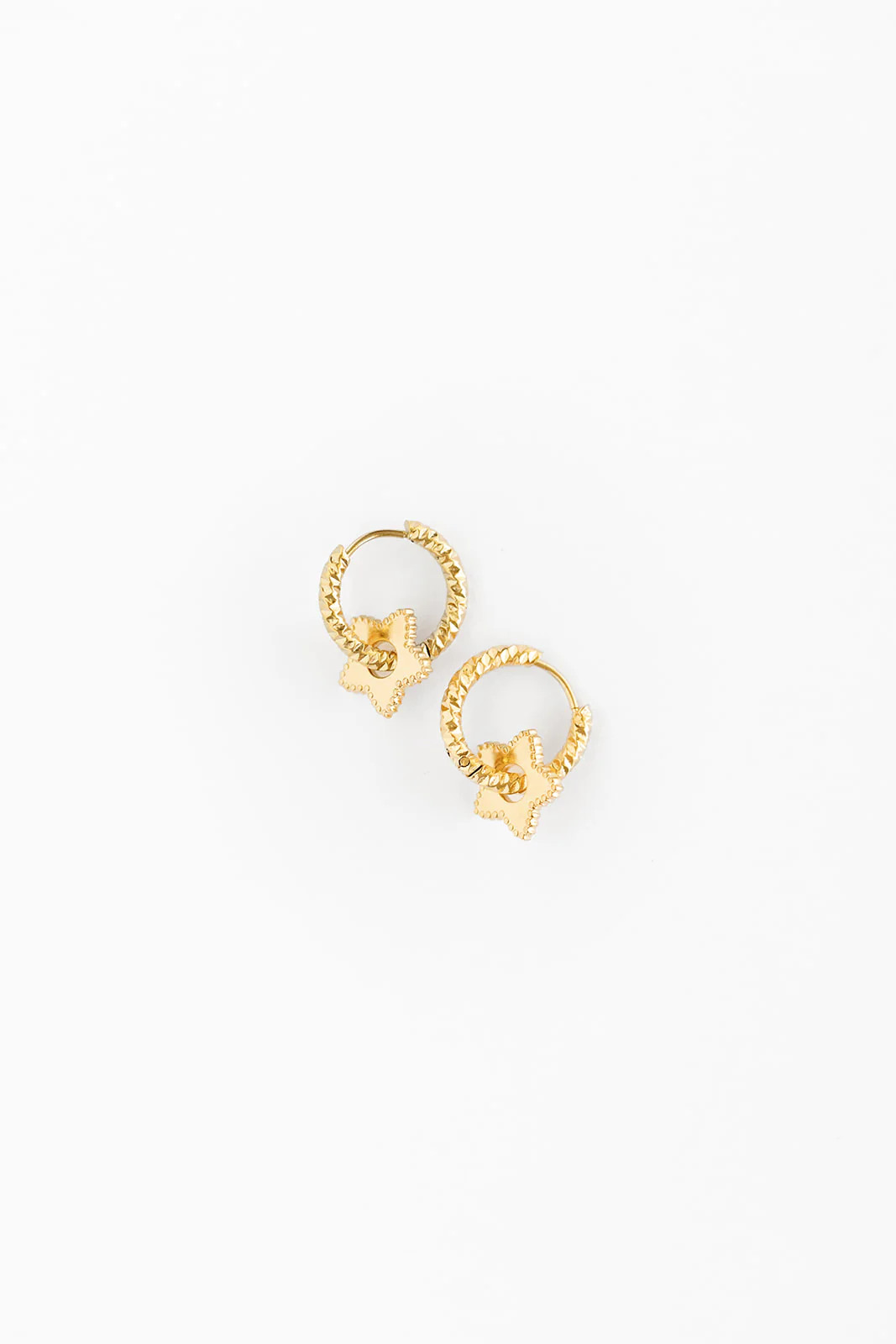 Gold Star Braided Hoop Earring | Pip Pop Post