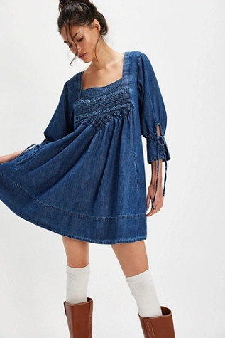 Sonora Denim Mini Dress | Free People (Global - UK&FR Excluded)
