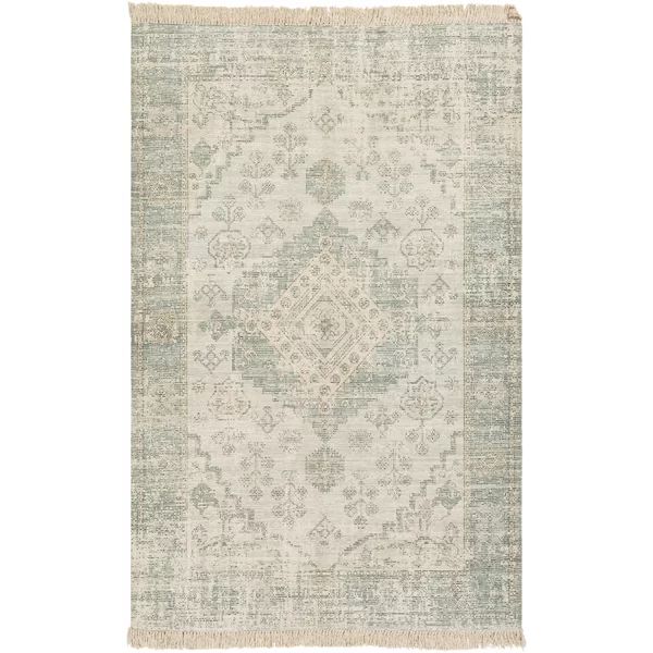 Caseville Sage/Dark Green/Lime/White Area Rug | Wayfair North America