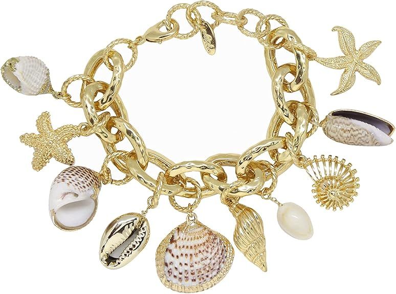 Ettika 18k Gold Plated Bracelets for Women - Mermaid Tears Bracelet. Fashion Jewelry and Accessor... | Amazon (US)