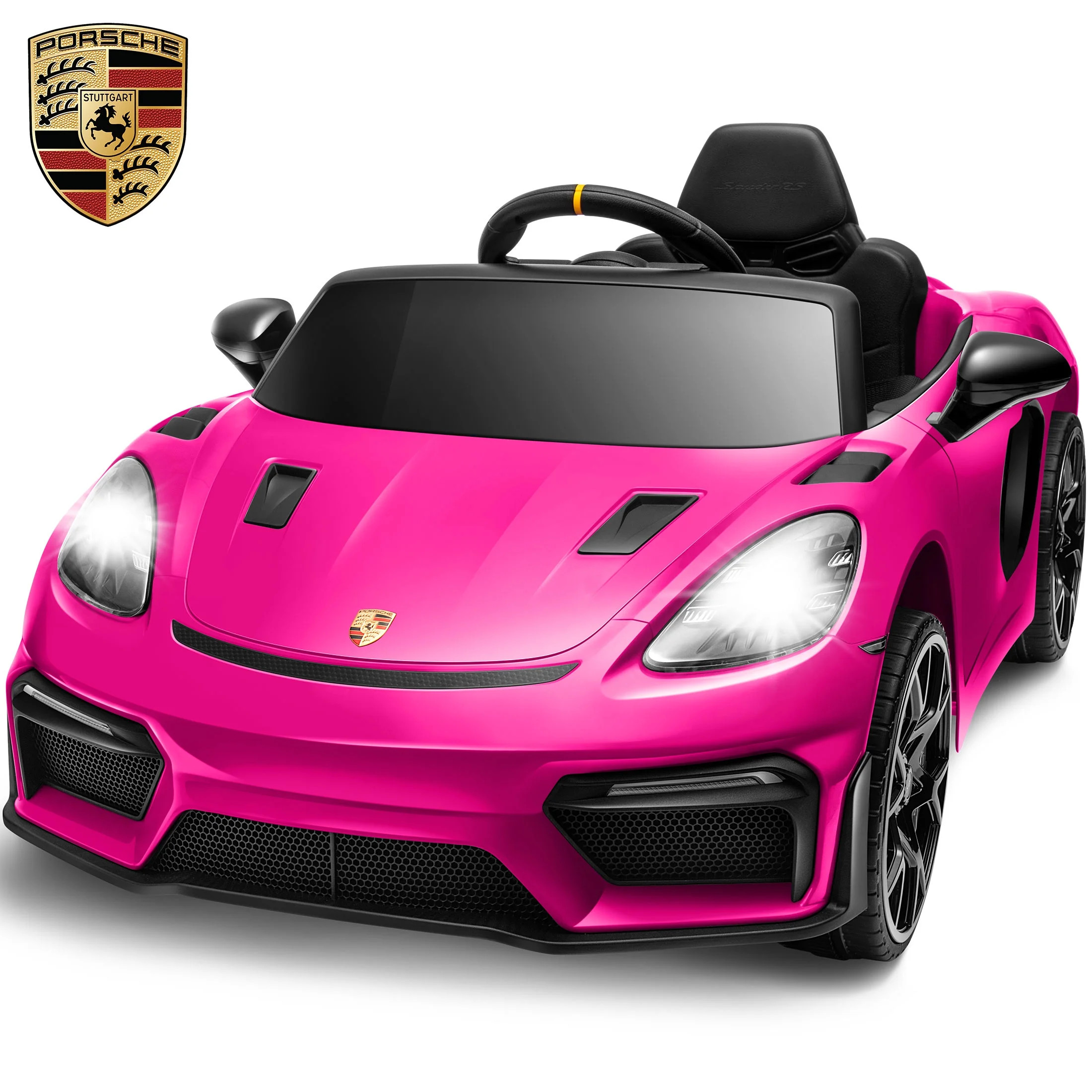 Porsche 718 12V Powered Ride on Toys, Kids Ride on Cars Sports Car with Remote Control, 4 Wheel S... | Walmart (US)