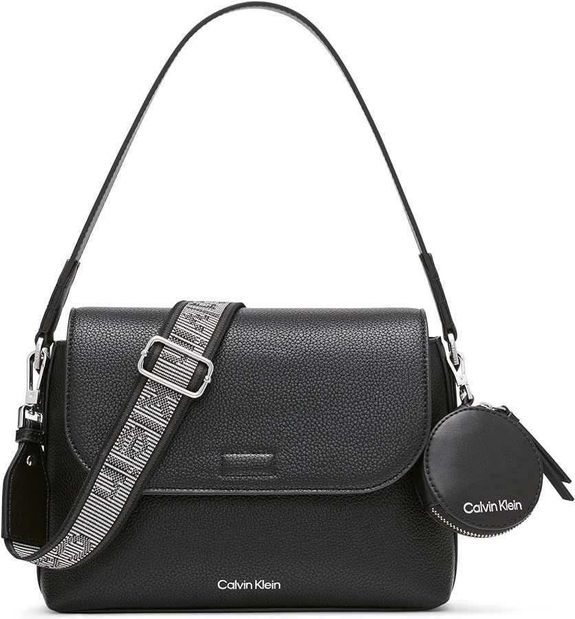 Calvin Klein Millie 2 in 1 Flap Shoulder Bag & Crossbody | Amazon (US)