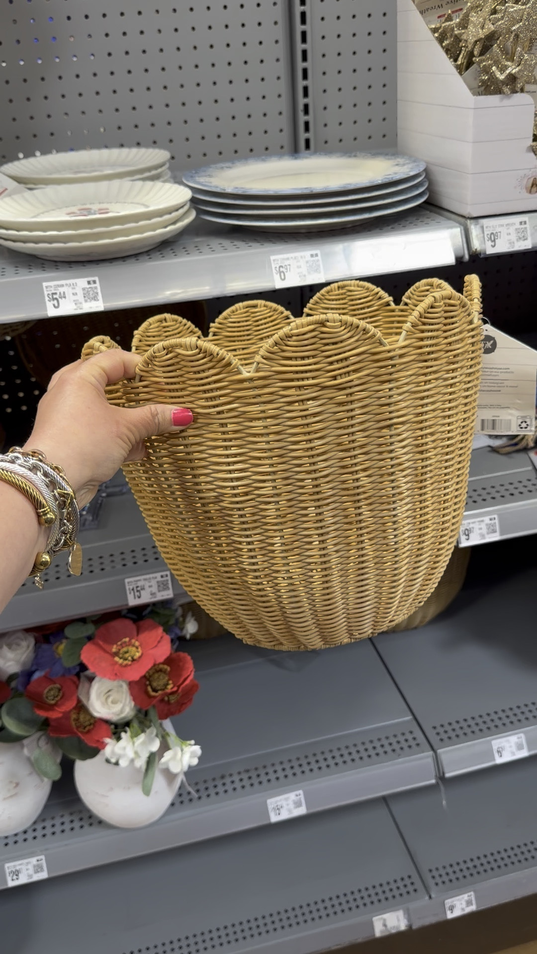 This little scalloped edge basket is from Walmart, but looks so high end! So cute for storage but would also be cute with a plant in it!

#LTKHome