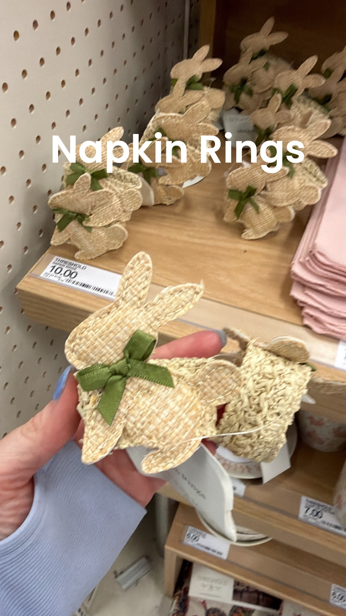 Easter napkin rings 
Easter table scape 

#LTKSeasonal #LTKHome