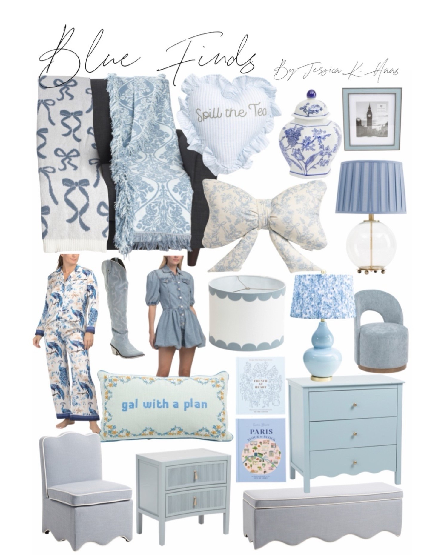 Daily Deals: Blue finds! Loving these light blues colors in home decor & outfits lately ! Here are some great finds! Snag them before they’re gone! 

Home decor
Daily deals
Blue decor
Blue color palette 
Bows
Blues
Wish list
Treat yourself
Girly home decor
Bow decor
Blue outfit
Outfit inspo 
Blue interior design 
Daily finds
Jessica k Haas
Jessicakhaas
Blue bows 
Art
Blue
Scalloped
Scallop
Storage
Needle point 
Pillows
Blue furniture
Nightstand
Throw blankets
Scalloped home decor
Southern charm
Fun decor


 

#LTKFindsUnder100 #LTKHome #LTKFindsUnder50