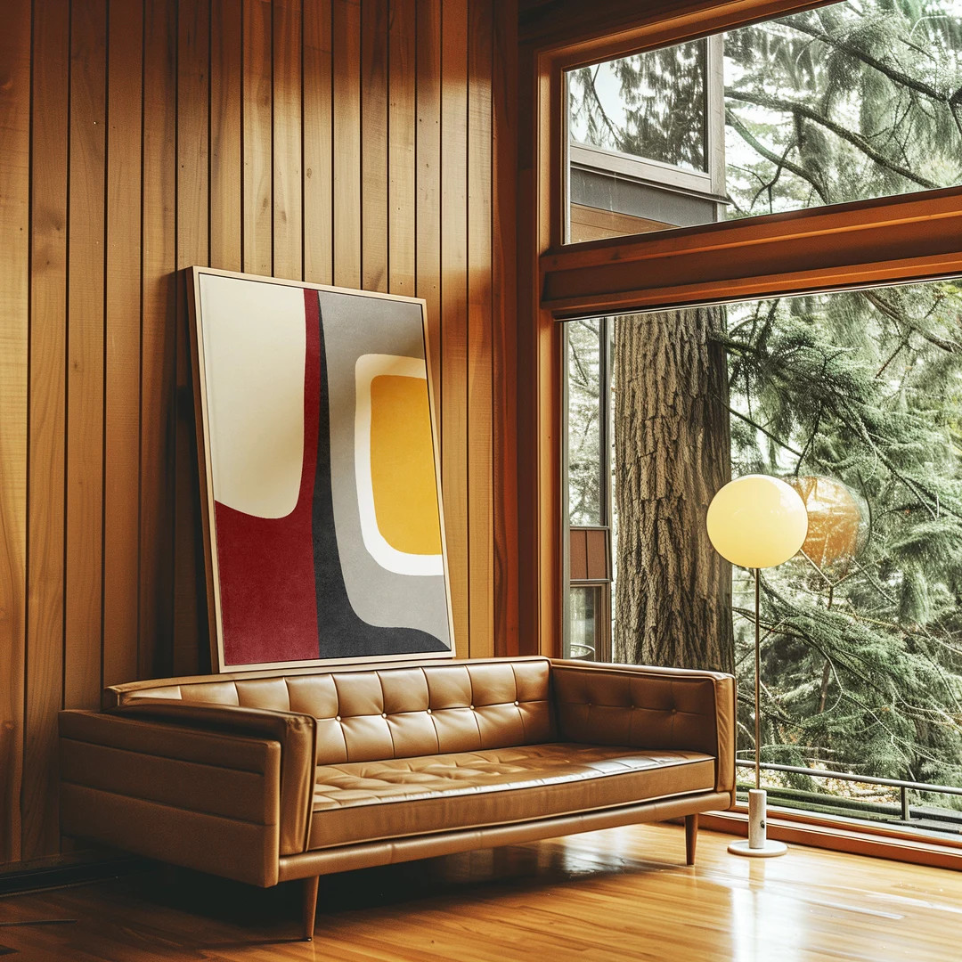 Mid Century Modern Abstract Print: Geometric Boho Wall Art (instant Download) - Etsy Singapore | Etsy (US)