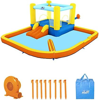 Bestway H2OGO! Fast Inflatable Beach Bounce House Splash and Slide Backyard Water Park with Air B... | Amazon (US)