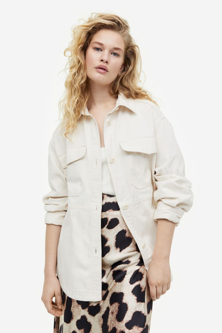 Twill shacket | H&M (UK, MY, IN, SG, PH, TW, HK)